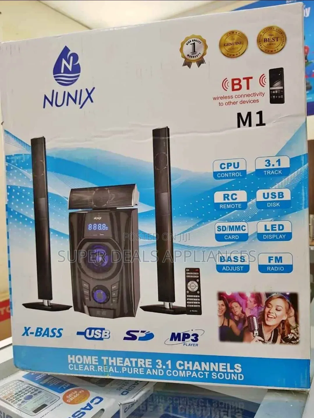 Nunix 3.1ch Nu- M1 Home Theater Speaker System