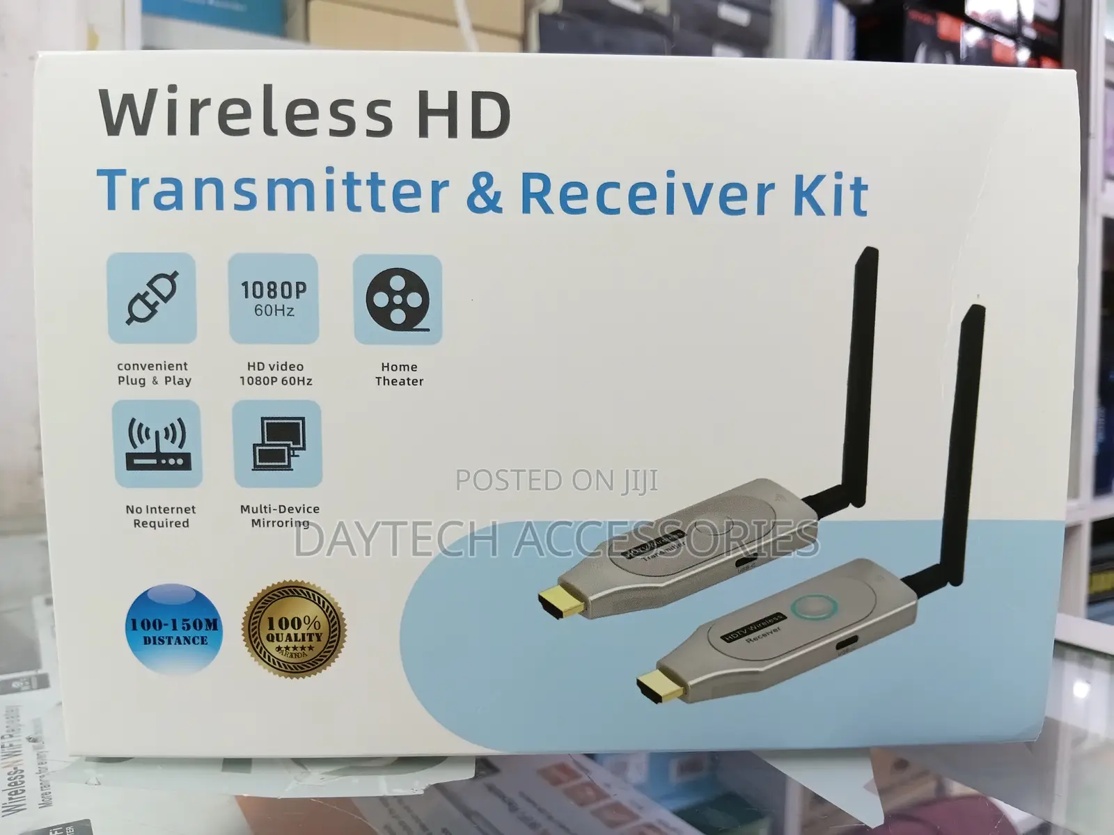 Fjgear 100m Wireless Hdmi Extender – Video Transmitter Receiver.