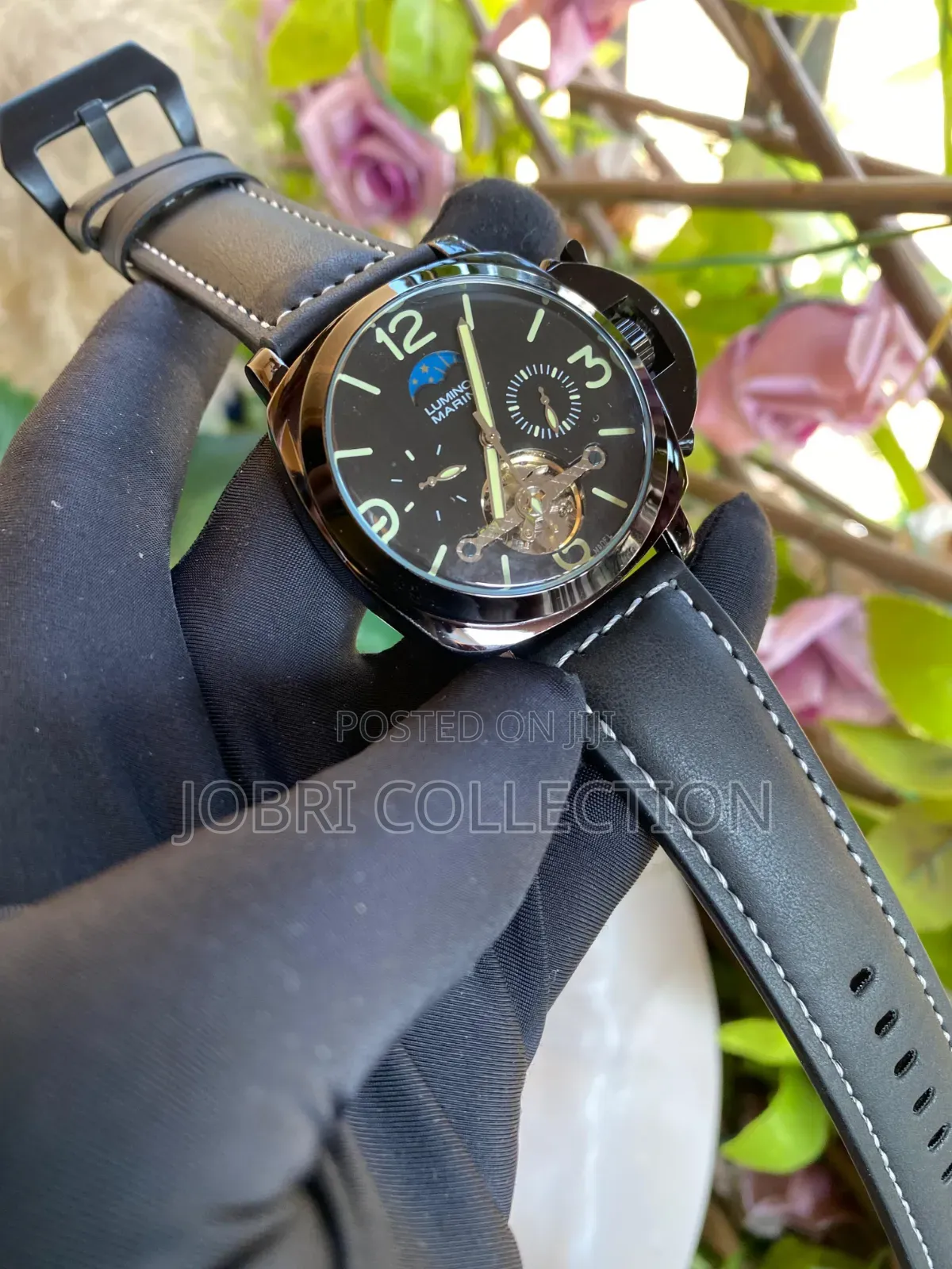 Panerai Black Leather Straps Gents Automatic Watch