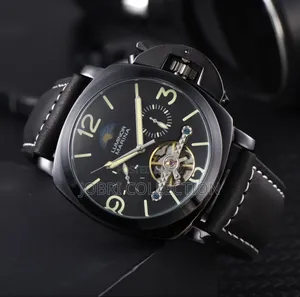 Panerai Black Leather Straps Gents Automatic Watch