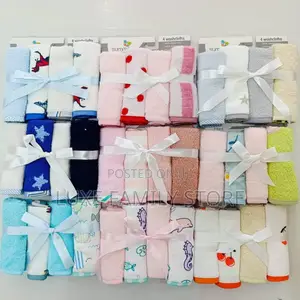 4-Piece Ultra-Soft Baby Washcloth Set