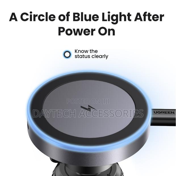 Ugreen Qi2 Wireless Car Charger15w Fast Charging Magnetic Holder. - thumbnail 2