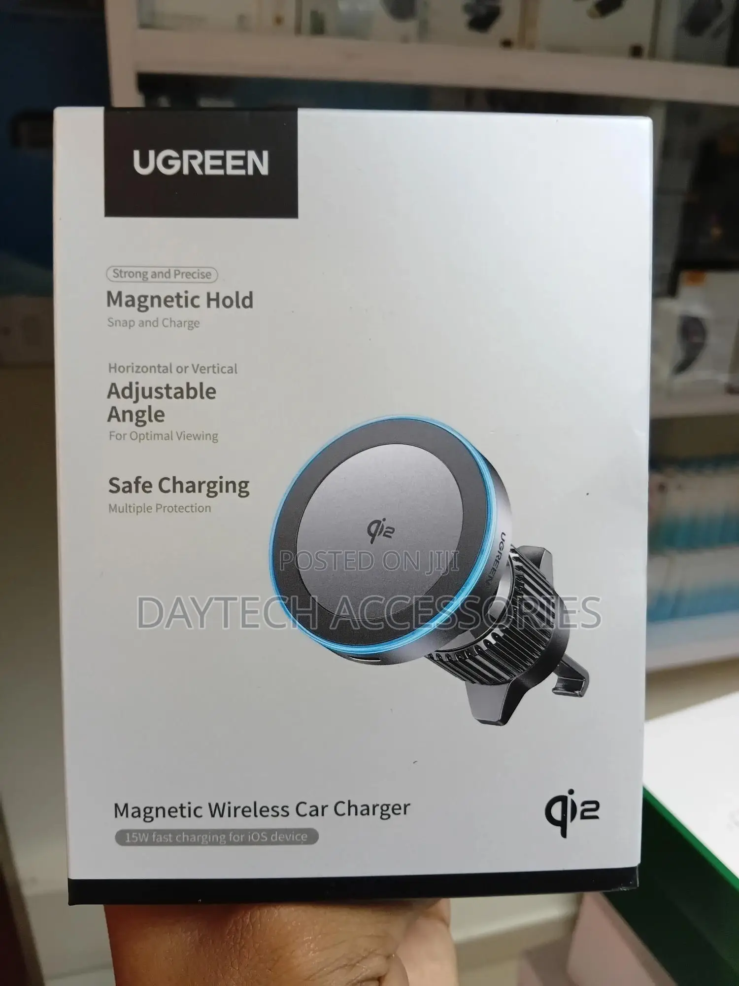 Ugreen 15w Qi2 Magsafe Wireless Car Charger Mount