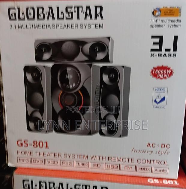 3.1ch Globalstar Home Theater System With Remote Control Woofer