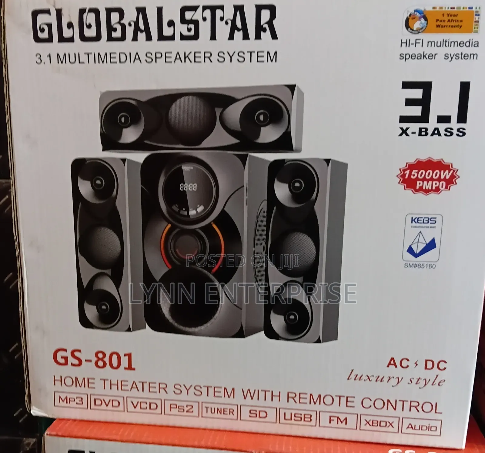3.1ch Globalstar Home Theater System