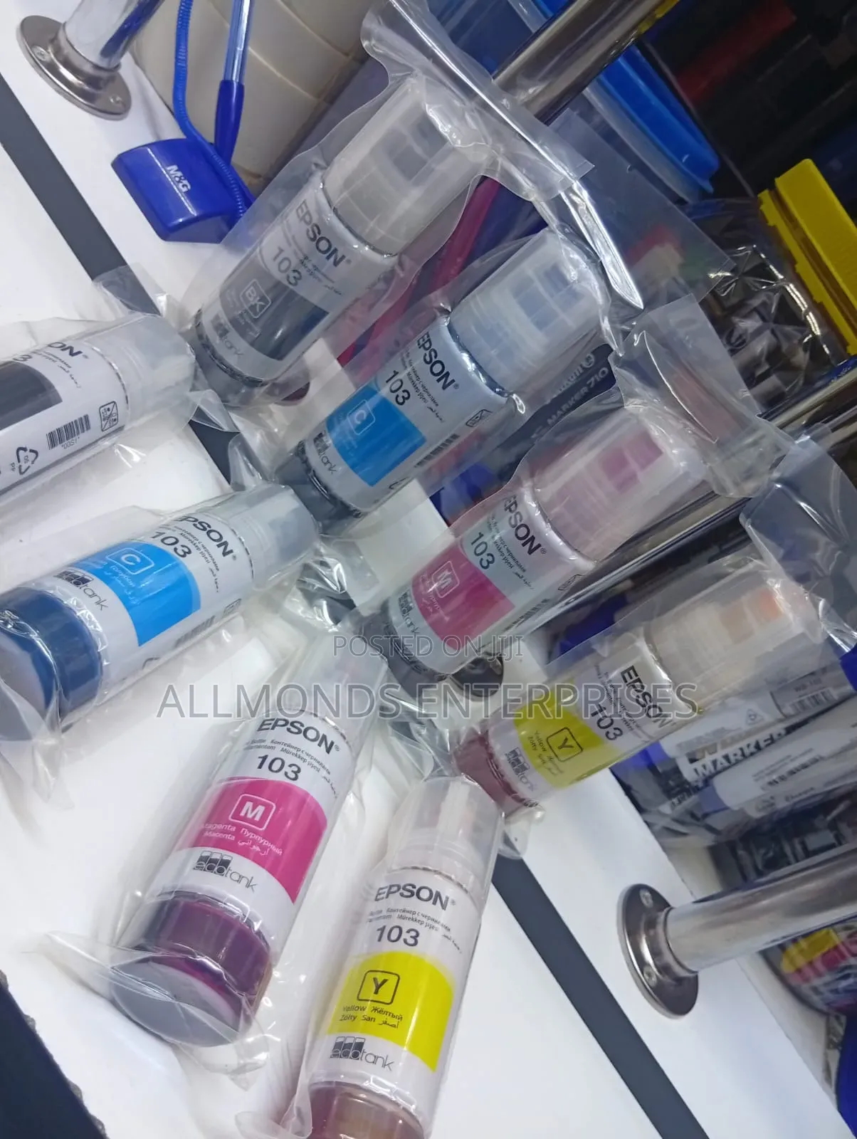 Original/Genuine Epson 103 Ink- Magenta,Cyan, Black,Yellow