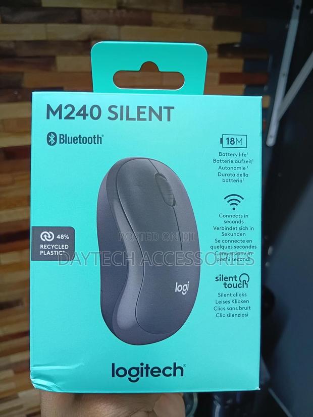 Logitech M240 Bluetooth Silent Mouse - Black - main view