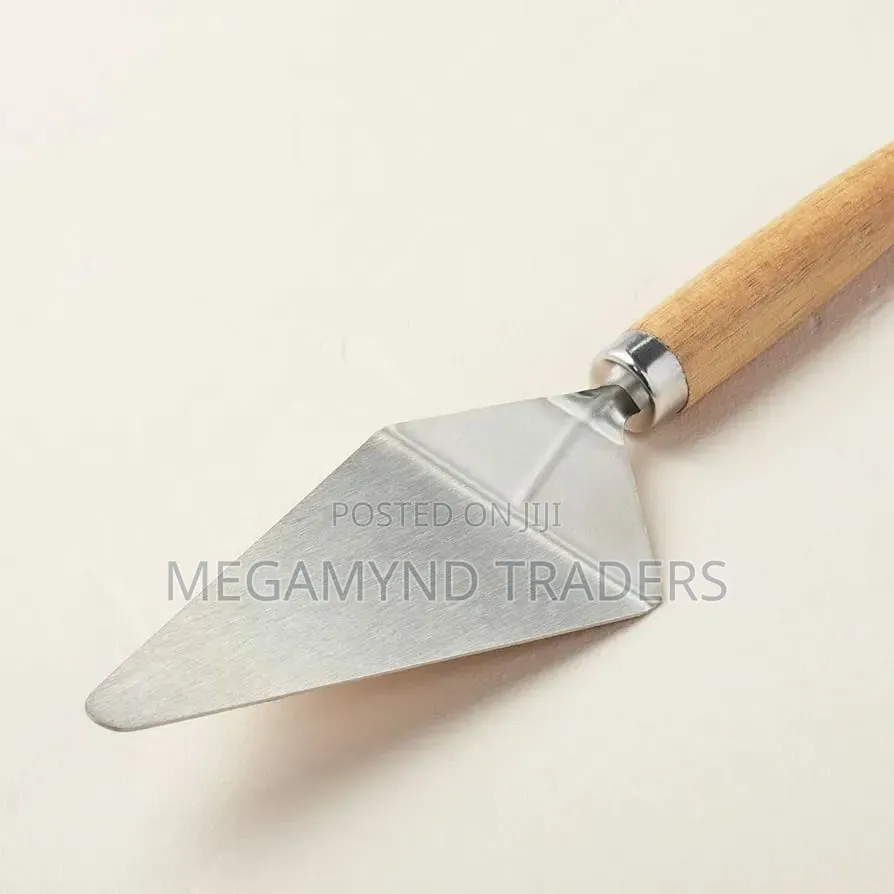 Stainless Steel Pizza and Cake Server / Wooden Triangular Cake Scoop