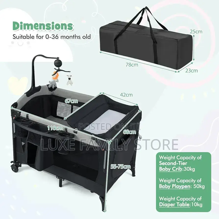 4-in-1 Co-Sleeper Playpen