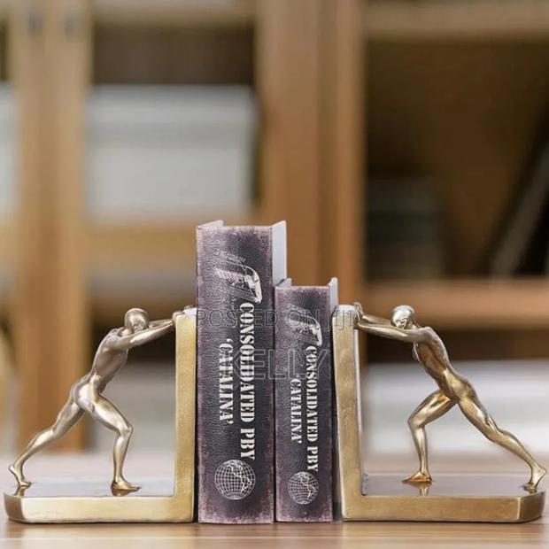 L Shaped Hercules Book Ends Decoration