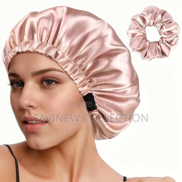 Adjustable Sleeping Satin Hair Bonnet - thumbnail 5