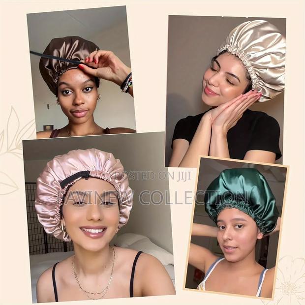 Adjustable Sleeping Satin Hair Bonnet - thumbnail 6
