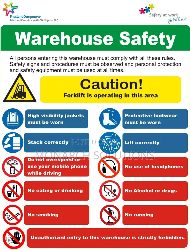 Warehouse Safety Signs