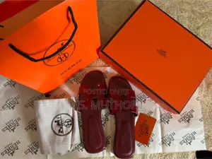 Fully Boxed Glossy Hermes Sandals
