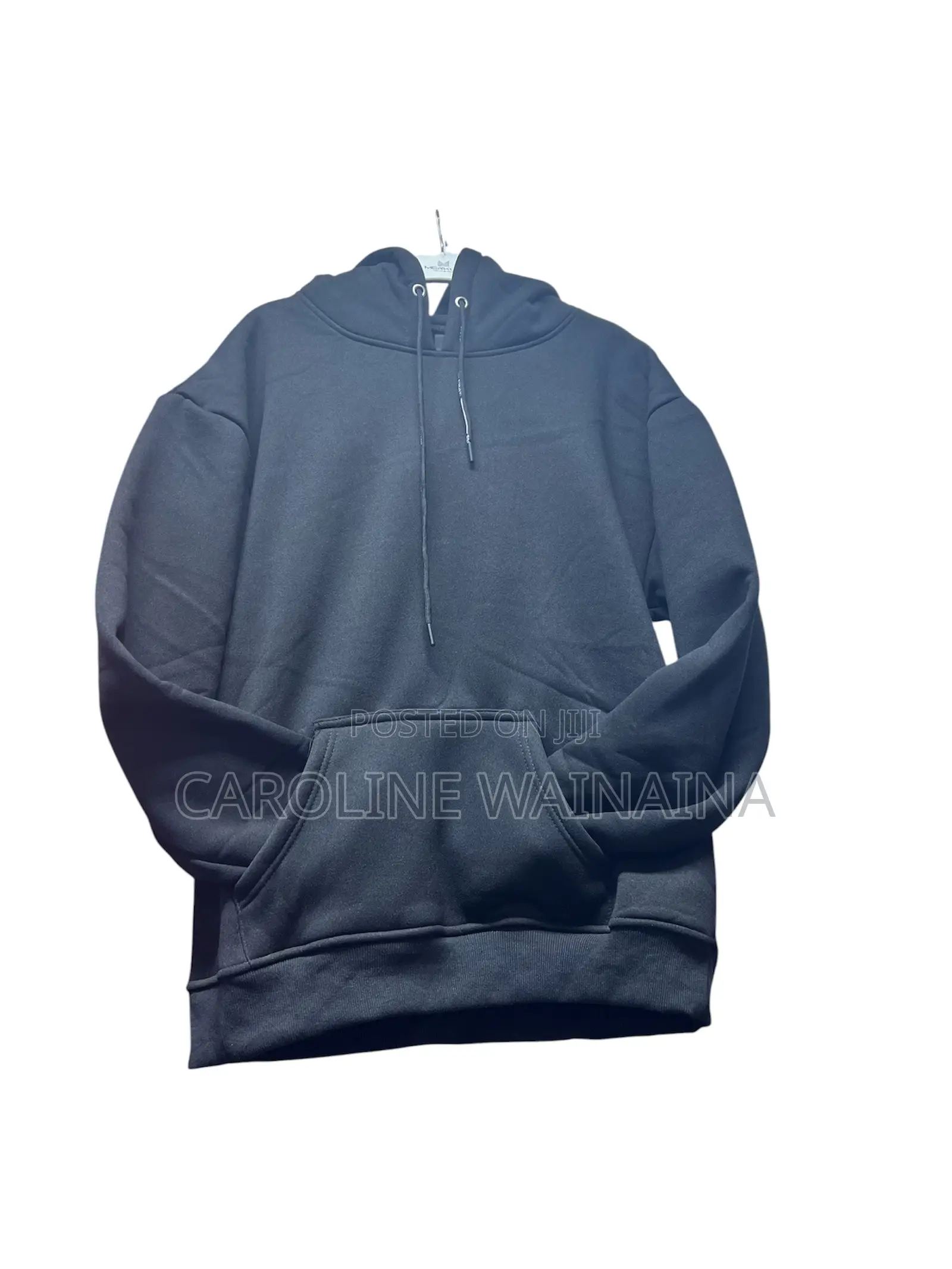 Fashion Black Hoodie-Plain