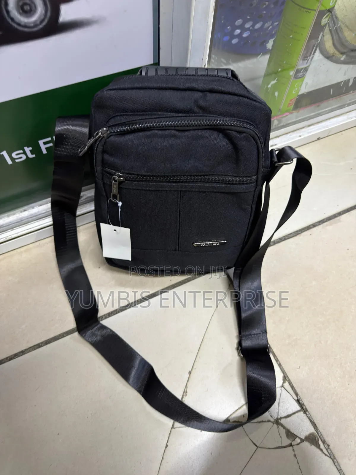 Black Sling Shoulder Side Bag at 1000