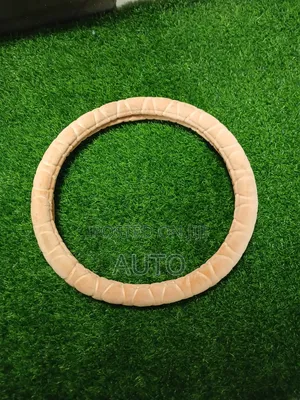 Car Beige Soft Steering Wheel Cover – Comfortable Grip