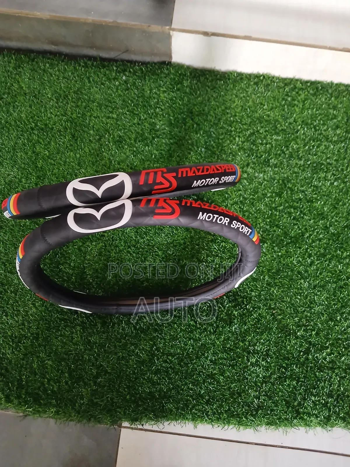 Mazda Car Steering Wheel Cover Sport Style Anti-Slip Universal Fit