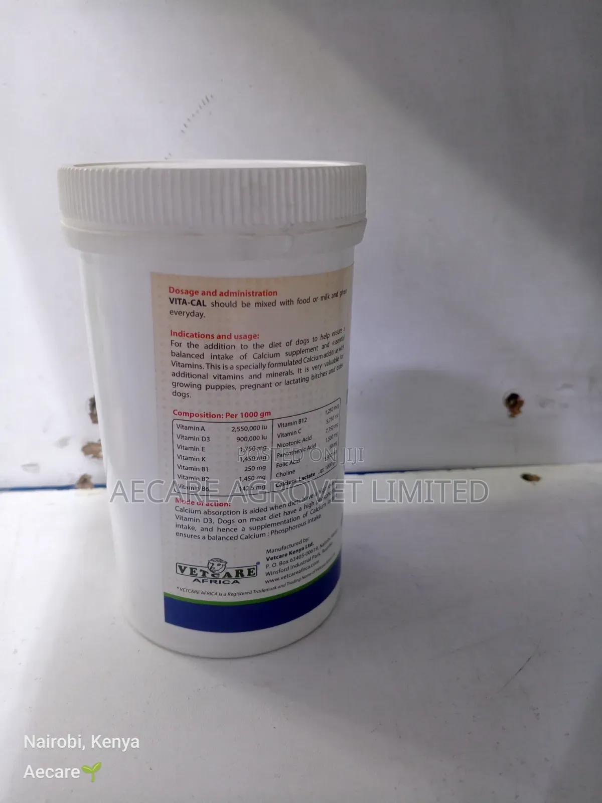 Vita-cal Fortified Calcium Lactate Powder 200gram