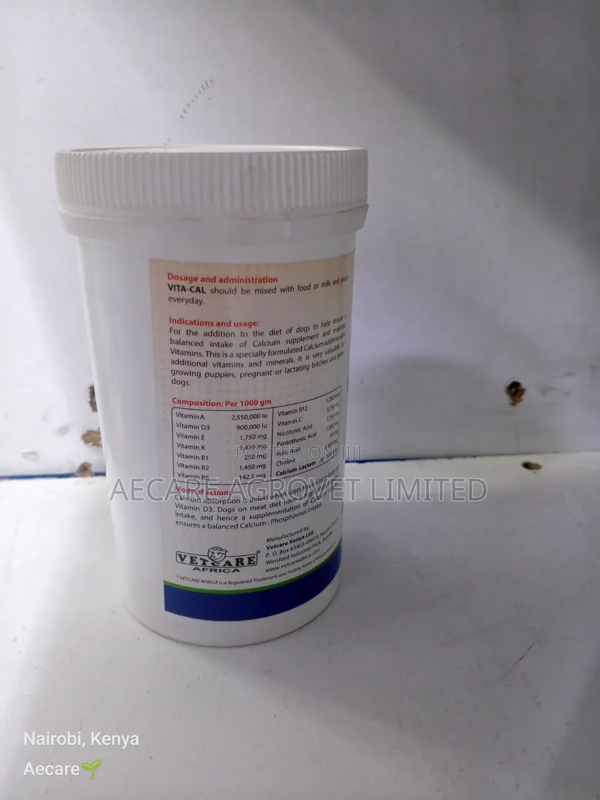 Vita-cal Fortified Calcium Lactate Powder 200gram
