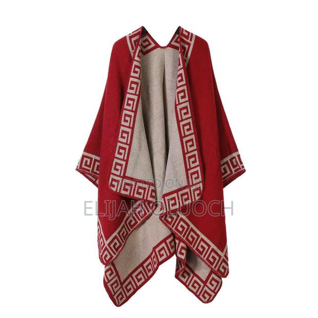 Women's Wrap Shawl/Poncho - thumbnail 2