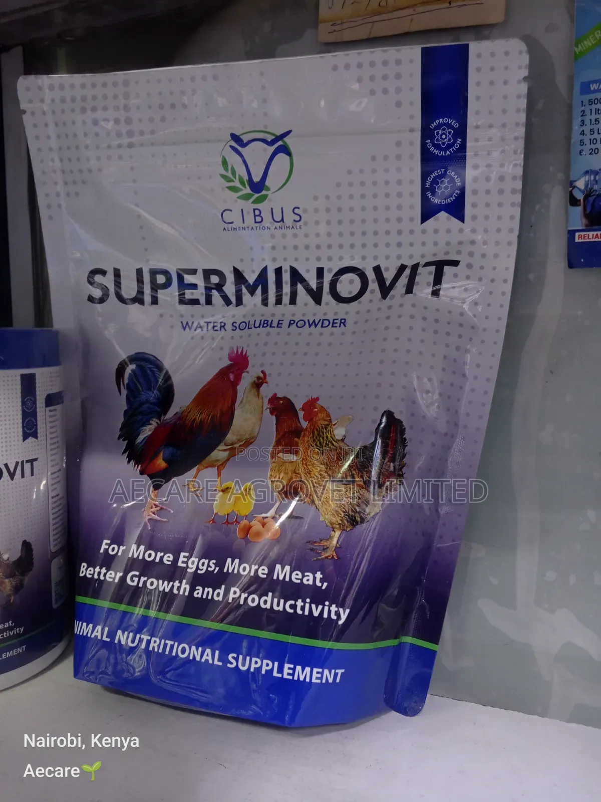 Superminovit Poultry Nutritional Supplement 30g, 100g, 500g, 1kg