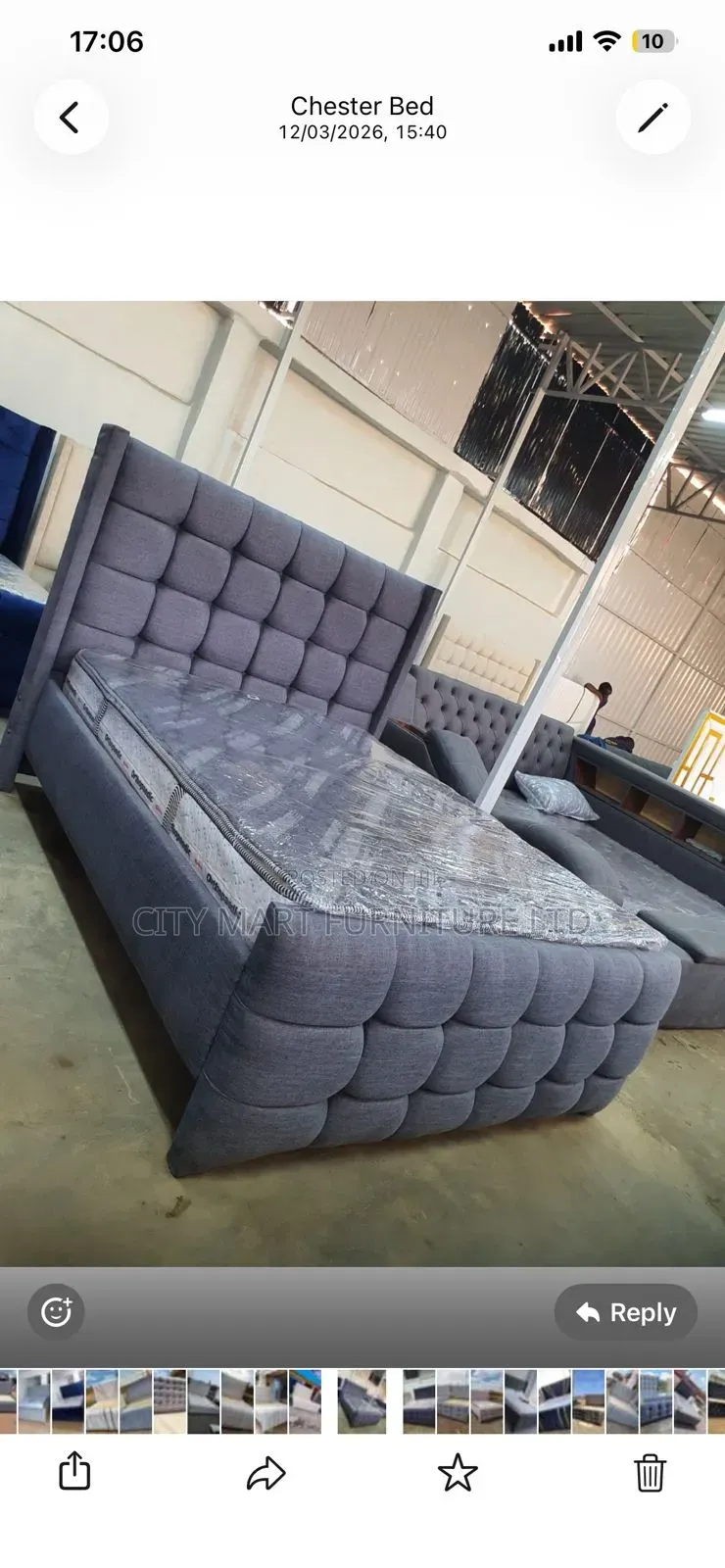 Chester Bed 5 by 6( Free Delivery)