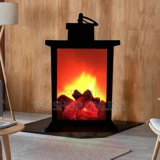 Led Portable Fireplace Lantern