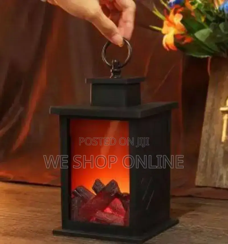 Led Portable Fireplace Lantern