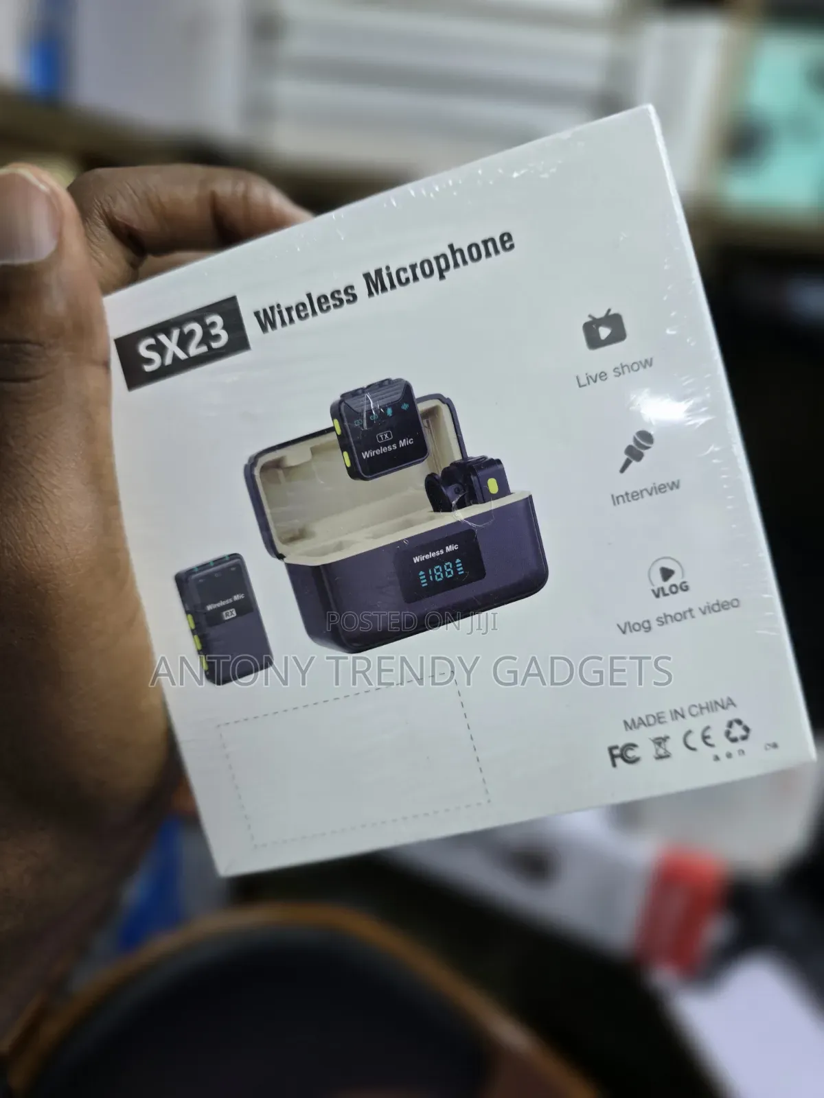 Sx23 Wireless Microphone – Clear Sound for Vlogs Interviews 