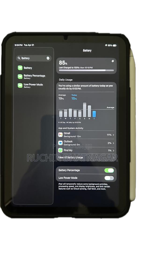 Apple iPad mini 6 64 GB Gray - thumbnail 2