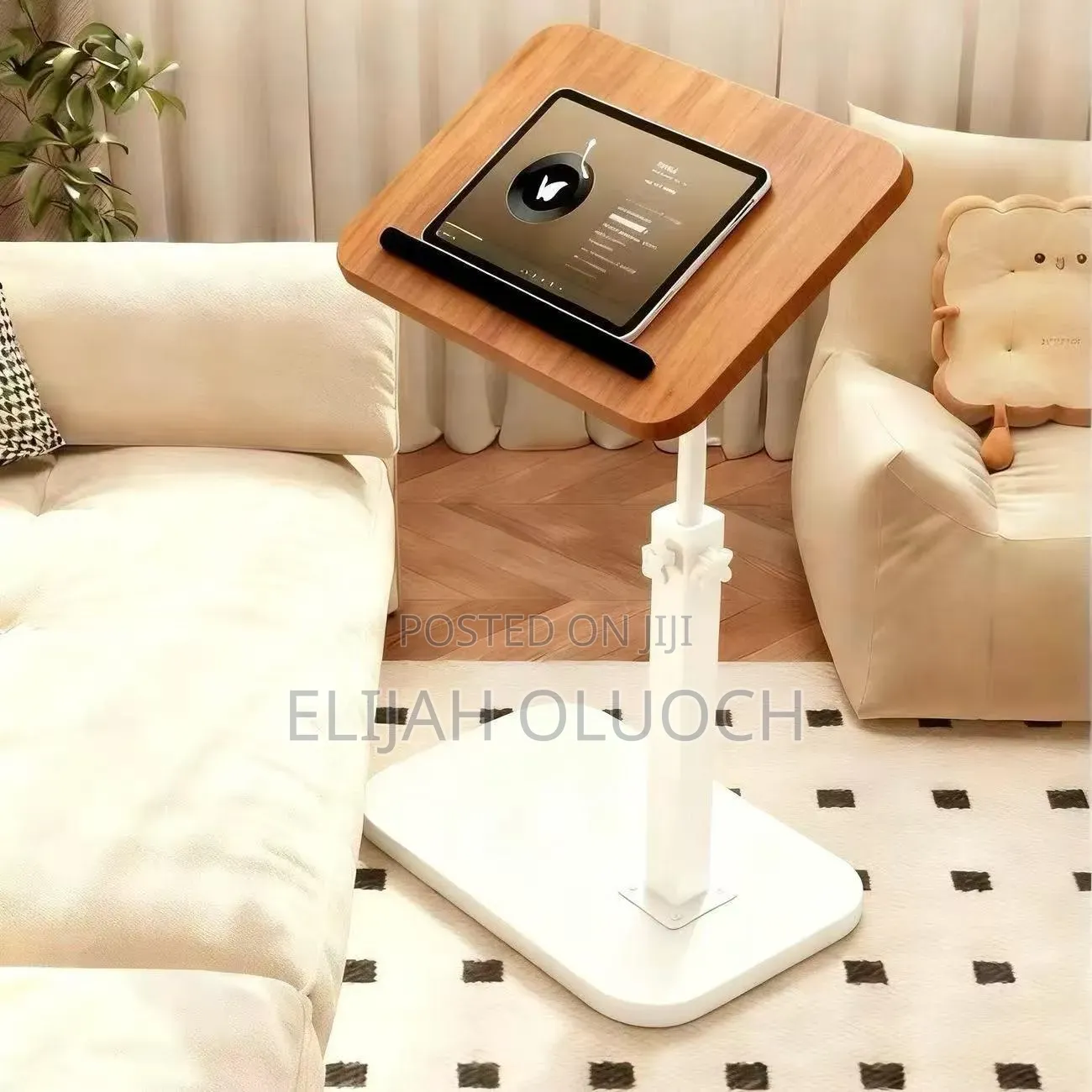 Adjustable C - Shaped Side Stool/Table