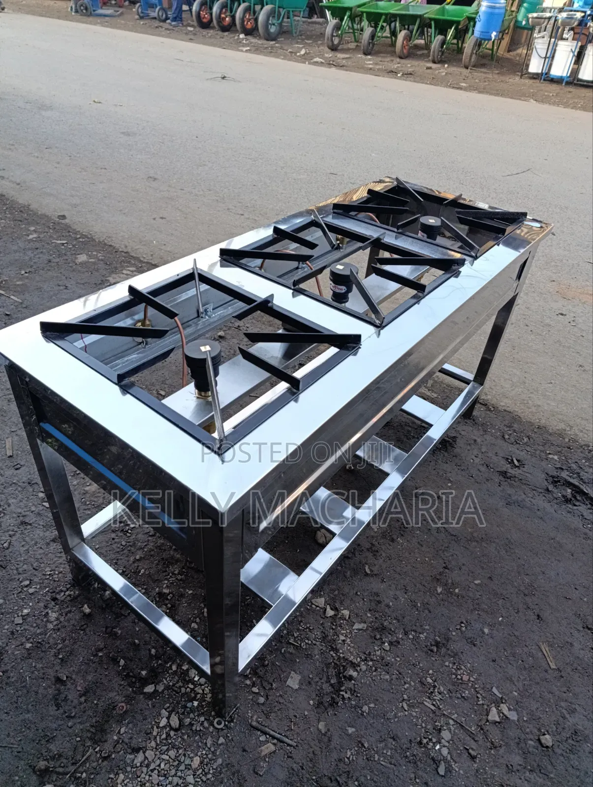 Stainless Three Burner Gas Jikos/78