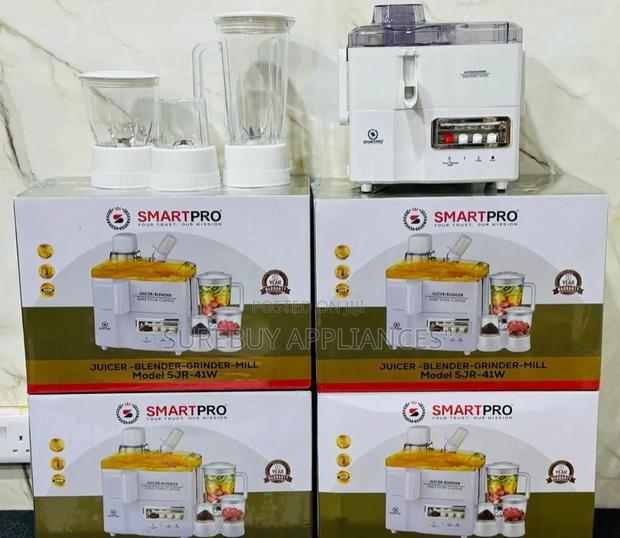 Smartpro 4-in-1 Food Processor – Juicer, Blender, Chopper Grinder