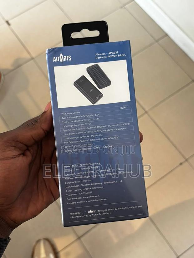 Airmars 20000mah Pd 22.5w Brand New Sealed - thumbnail 2