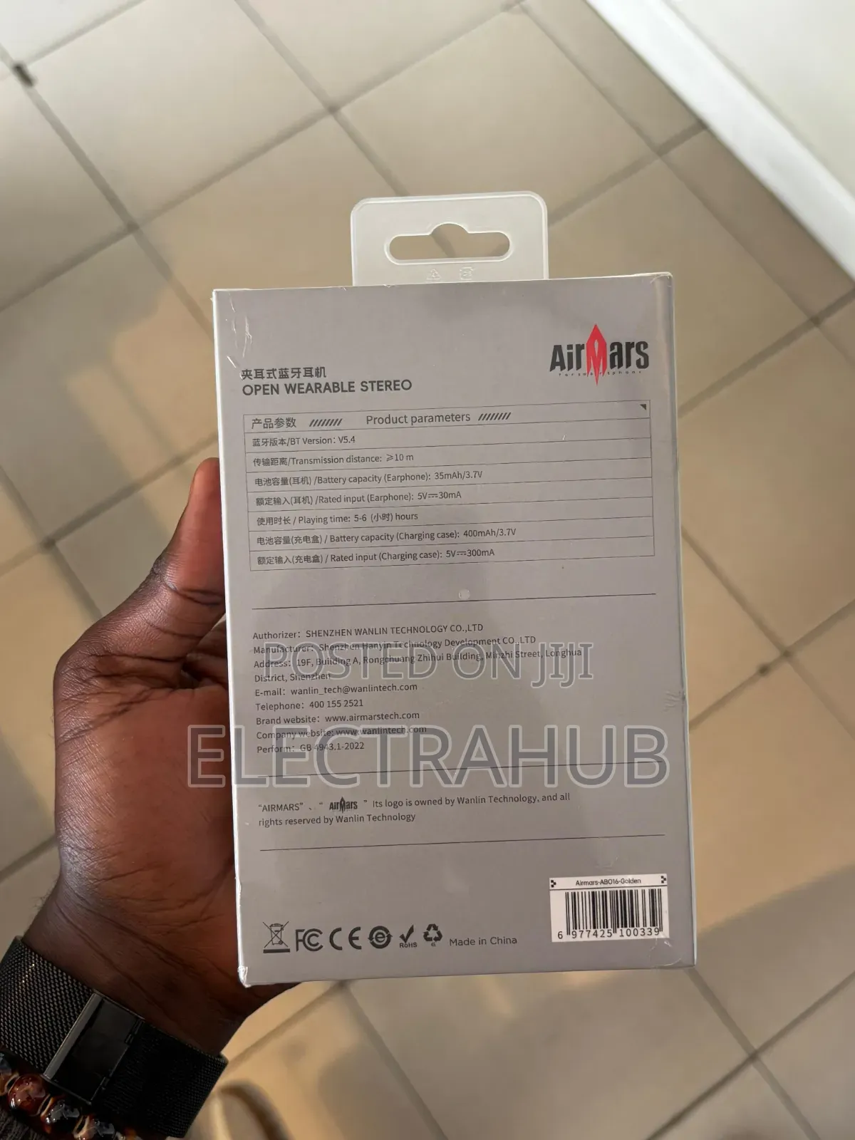 Airmars Ab016 Open Wearable Stereo Brand New Sealed