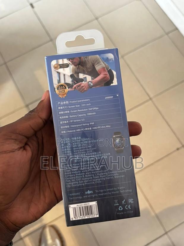 Airmars Asw23 Smartwatch 1000mah Brand New Sealed - thumbnail 2