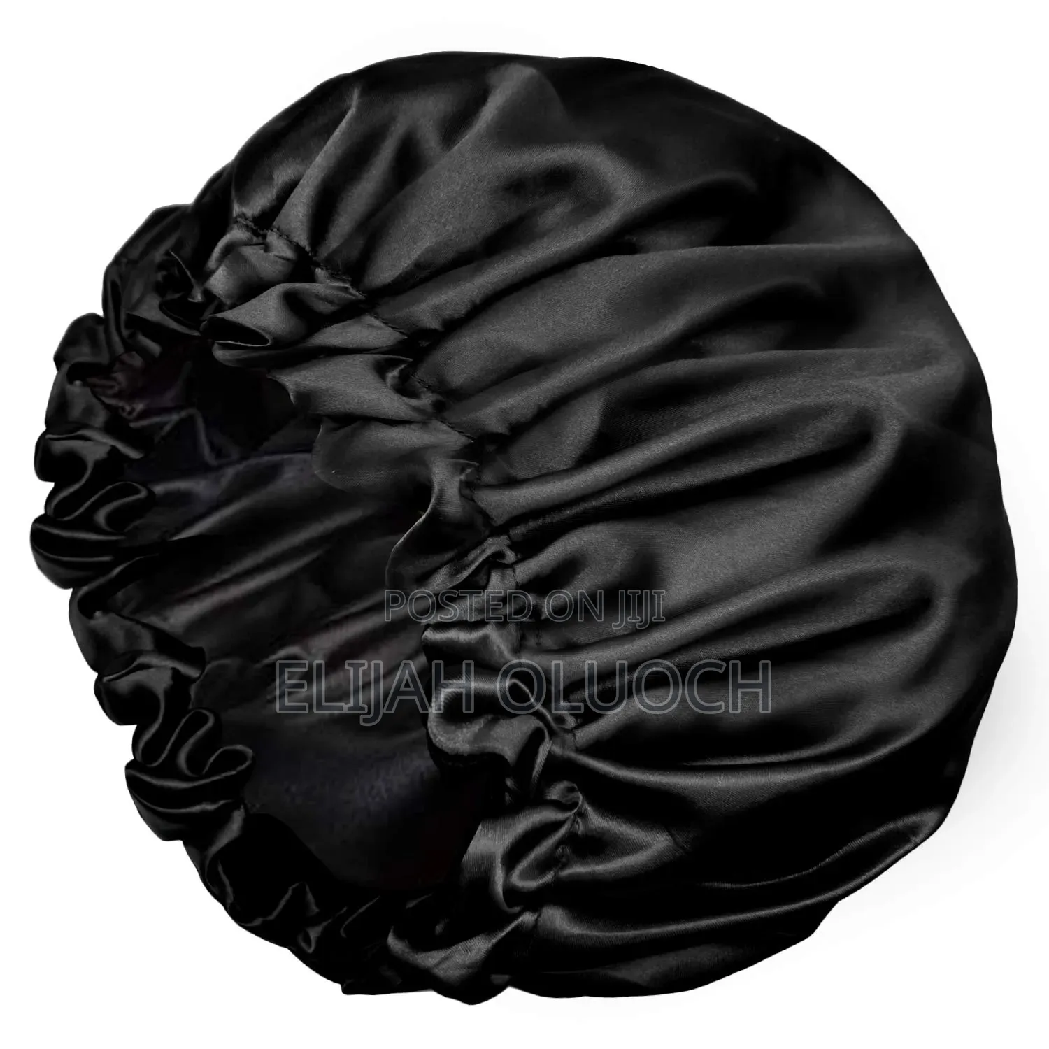 Black Satin Hair Bonnet*
 Adjustable
 *Material* Satin