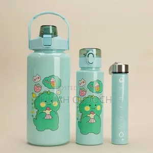 3 in 1 Tomato Motivational Water Bottles Set