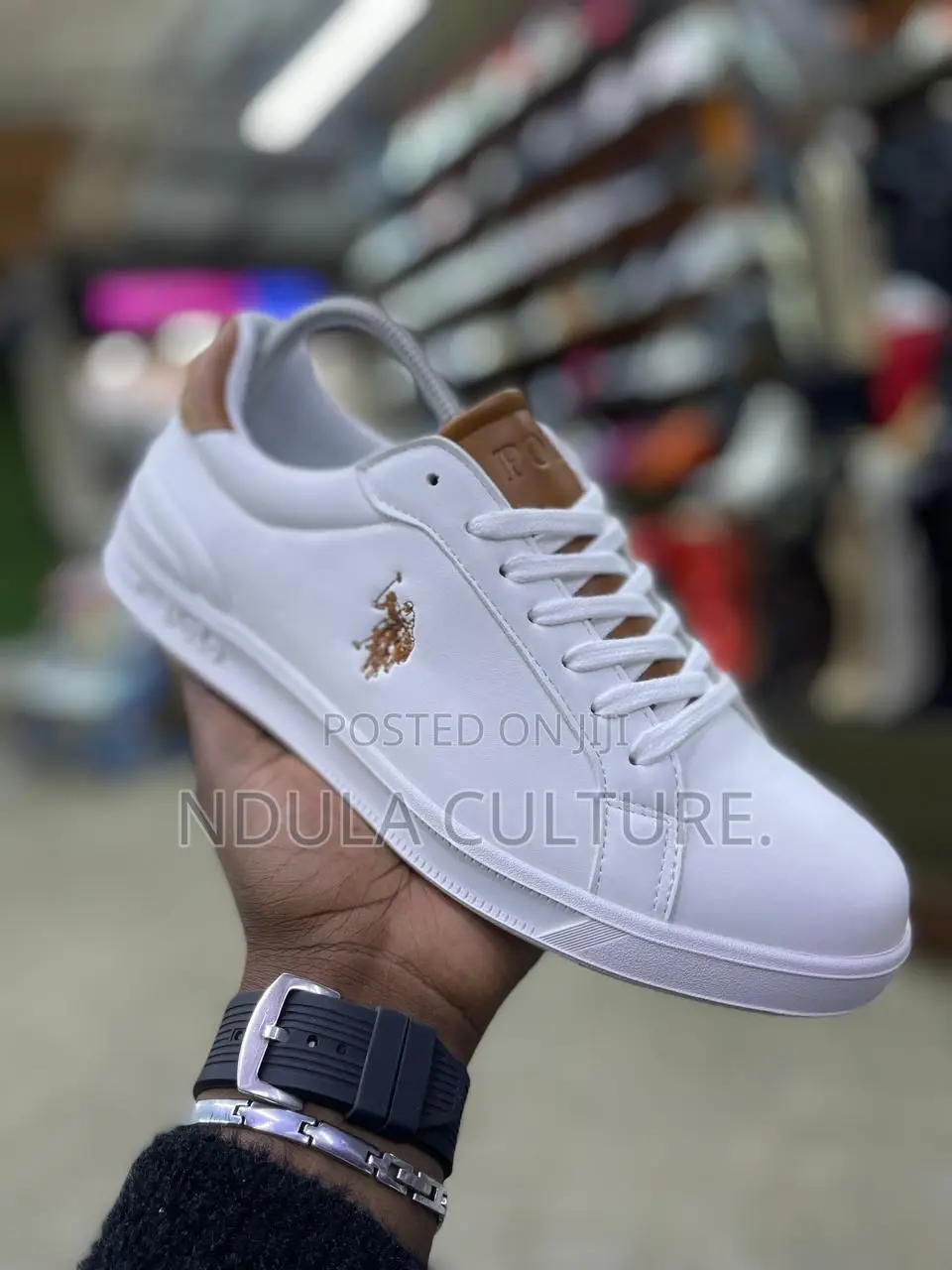 Polo Ralph Lauren Heritage Aera Suede-Paneled Trainer.