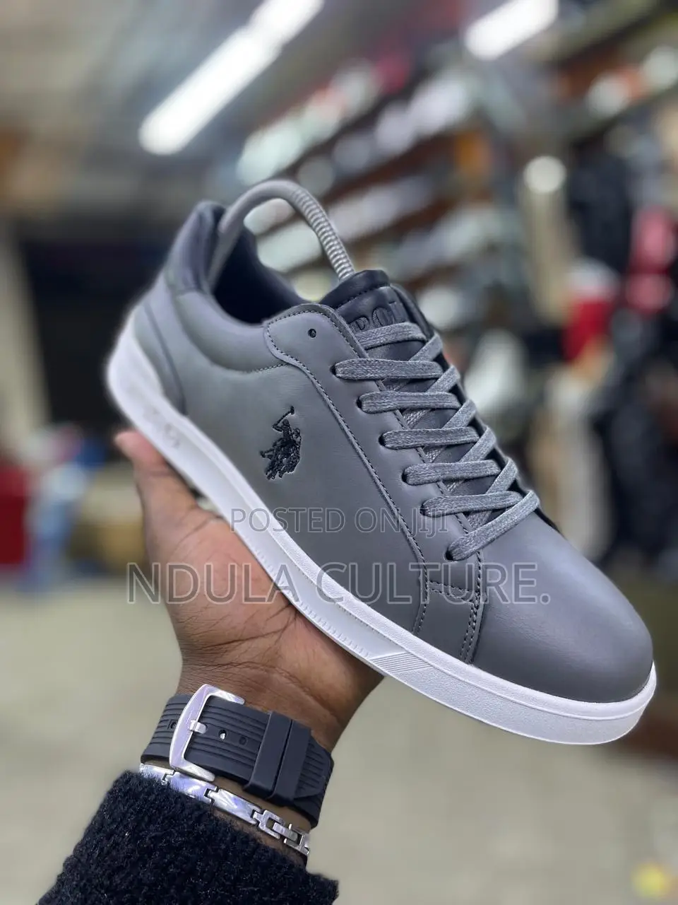 Polo Ralph Lauren Heritage Aera Suede-Paneled Trainer.