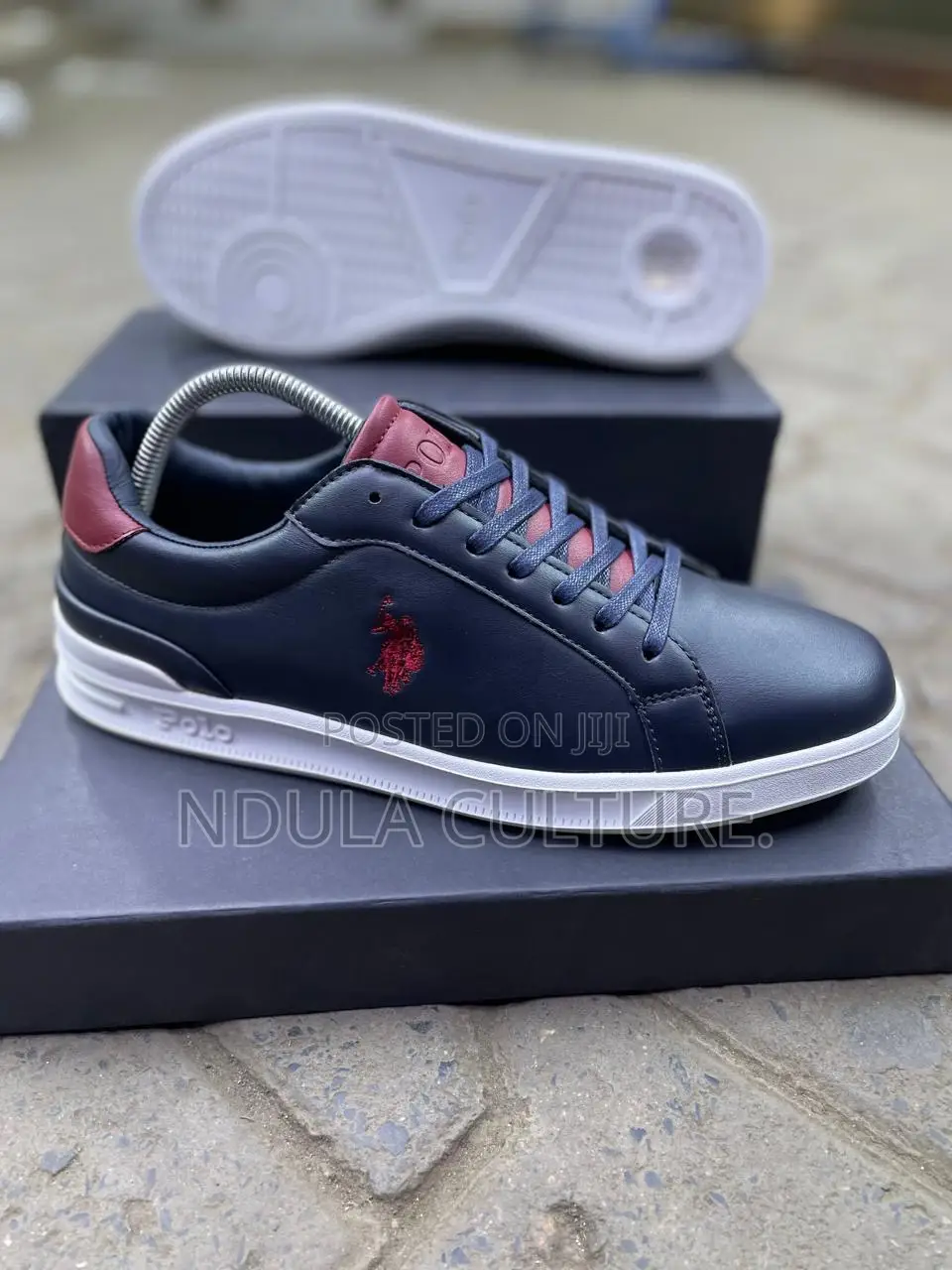 Polo Ralph Lauren Heritage Aera Suede-Paneled Trainer.