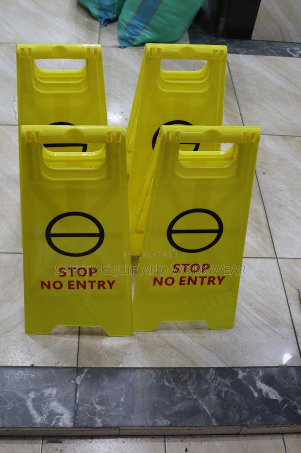 Stop No Entry Caution Board - main view