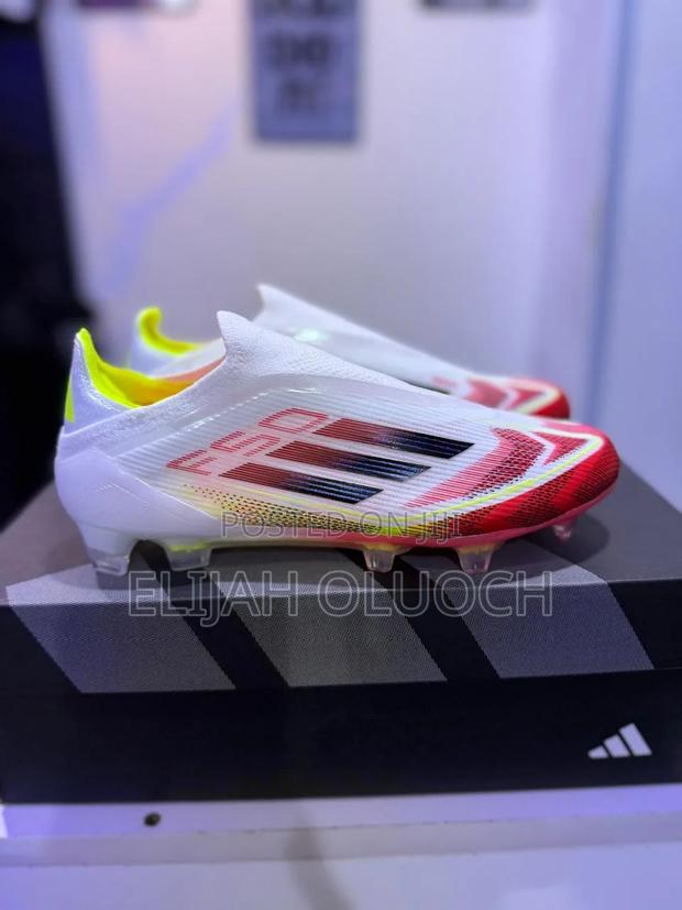 Adidas F50 Elite Laceless Fg Football Boots in the "Pure Victory" - main view