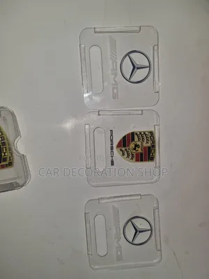 Clear Printed Car Logo Insurance Pockets for Mercedes,Porsche