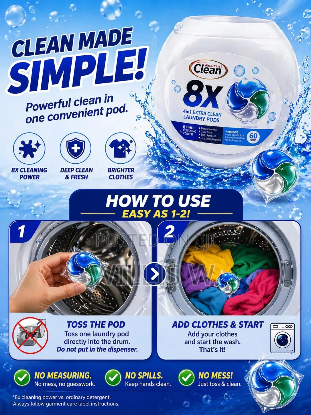 Washing Machine Laundry Pods