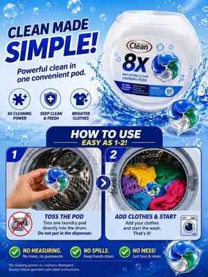 Washing Machine Laundry Pods