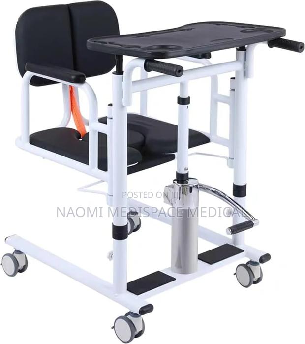 Advanced Hydraulic Patient Transfer Chair With a Feeding Table,Commode - main view