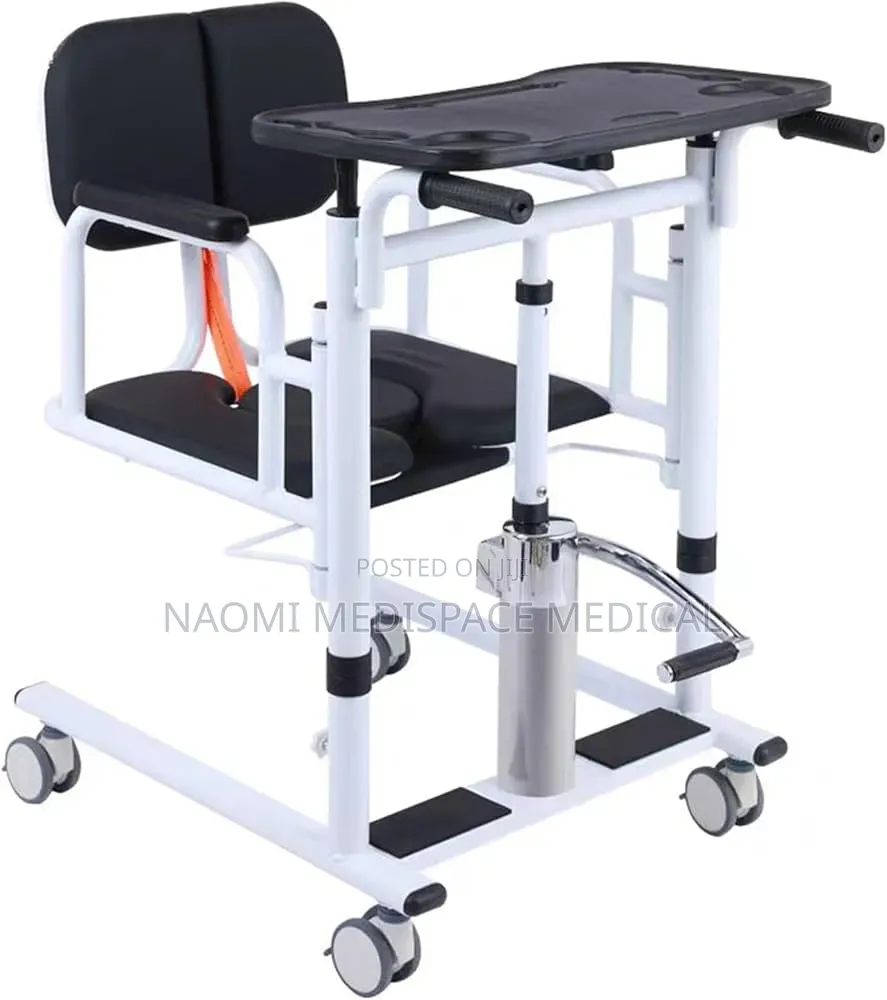 Advanced Hydraulic Patient Transfer Chair With a Feeding Table,Commode