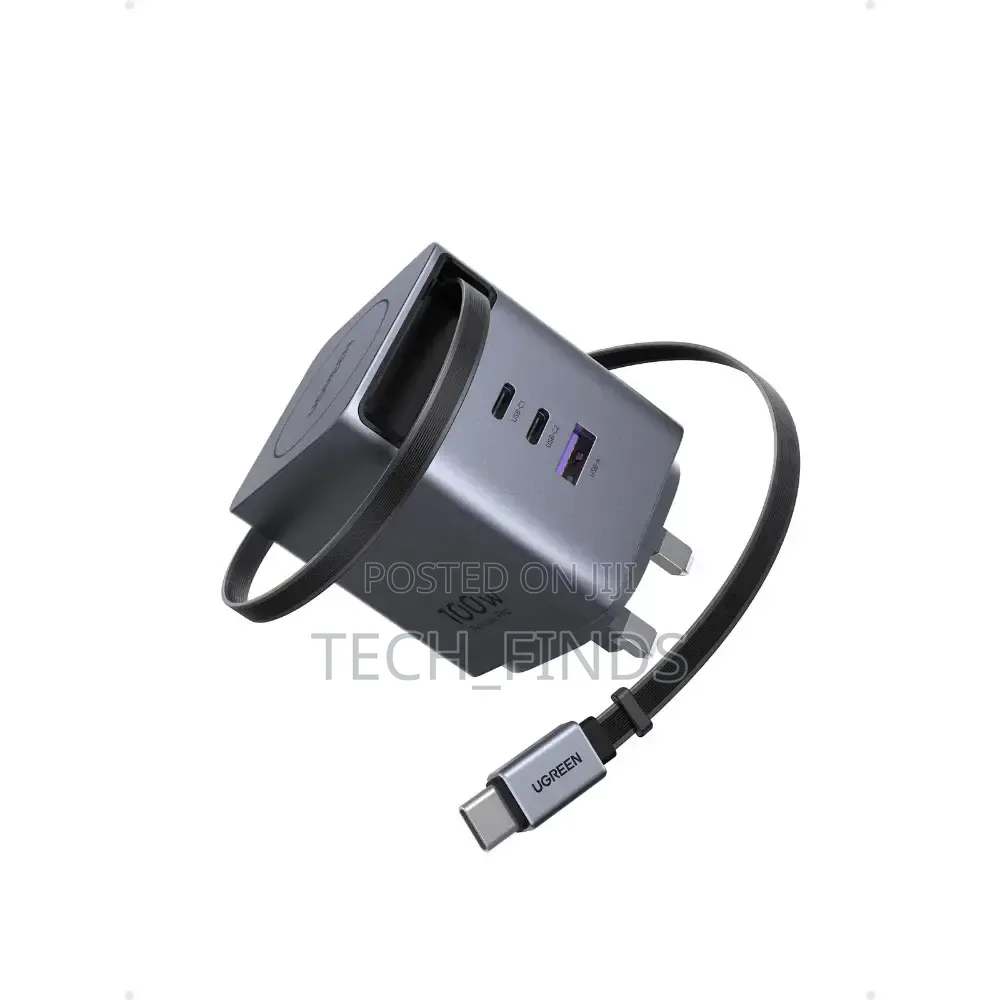 Ugreen Nexode Pro 100w Gan Pro Fast Charger With Retractable Cable